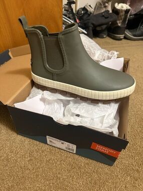 Sperry Olive Green Chelsea Rain Boot